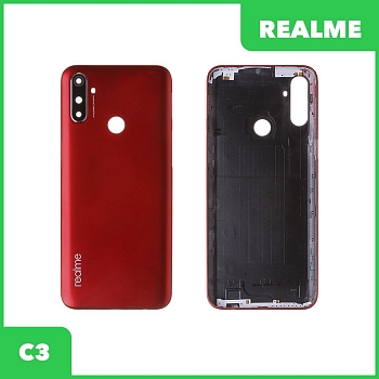 Задняя крышка для Realme C3 (красный)
